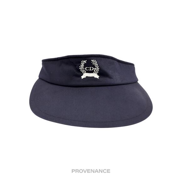 🔴 Christian Dior Sports CD Crest Visor - Navy Blue White - Picture 1 of 7
